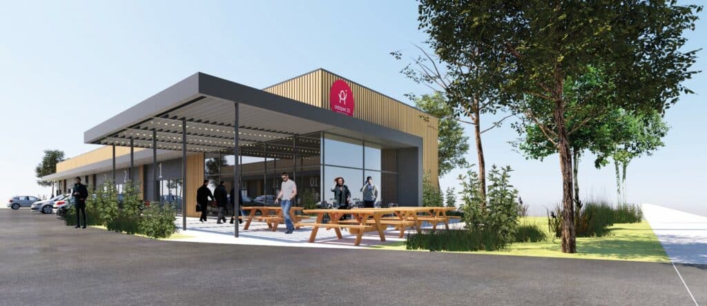 maquette 3d de la pépinière d'insertion