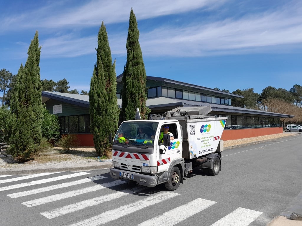 première tournée de ramassage des déchets pour les PA d'Audenge